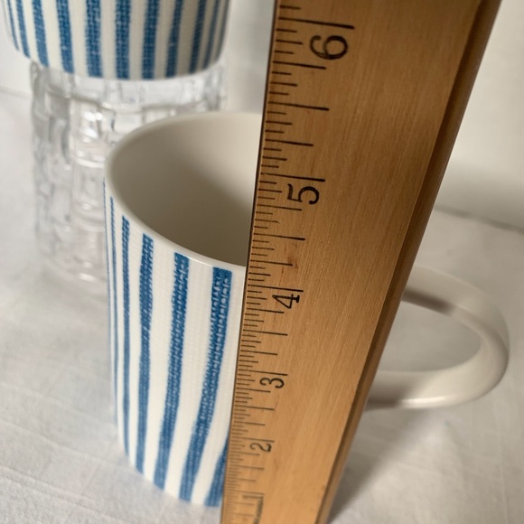 BREAD+BUTTER | Set of 2 | Blue Striped Mugs - Picture 5 of 6